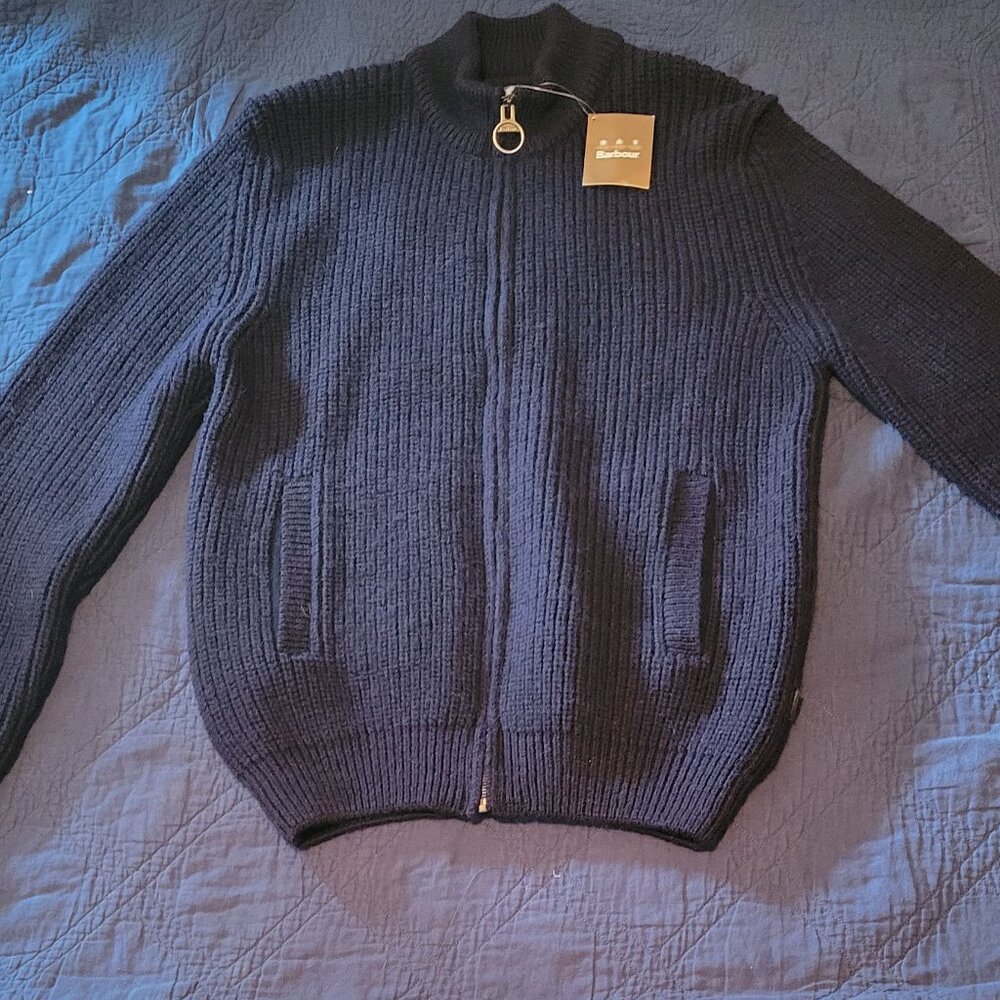 Barbour zip up sweater